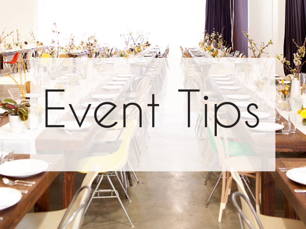 Event Tips: Let’s Talk About Chairs