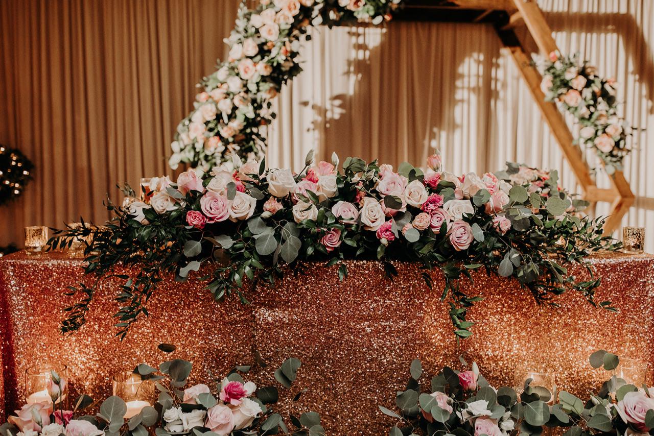 A Beautiful Wedding Arch for a Beautiful Movietowne Banquet & Conference Centre Wedding, photo 4