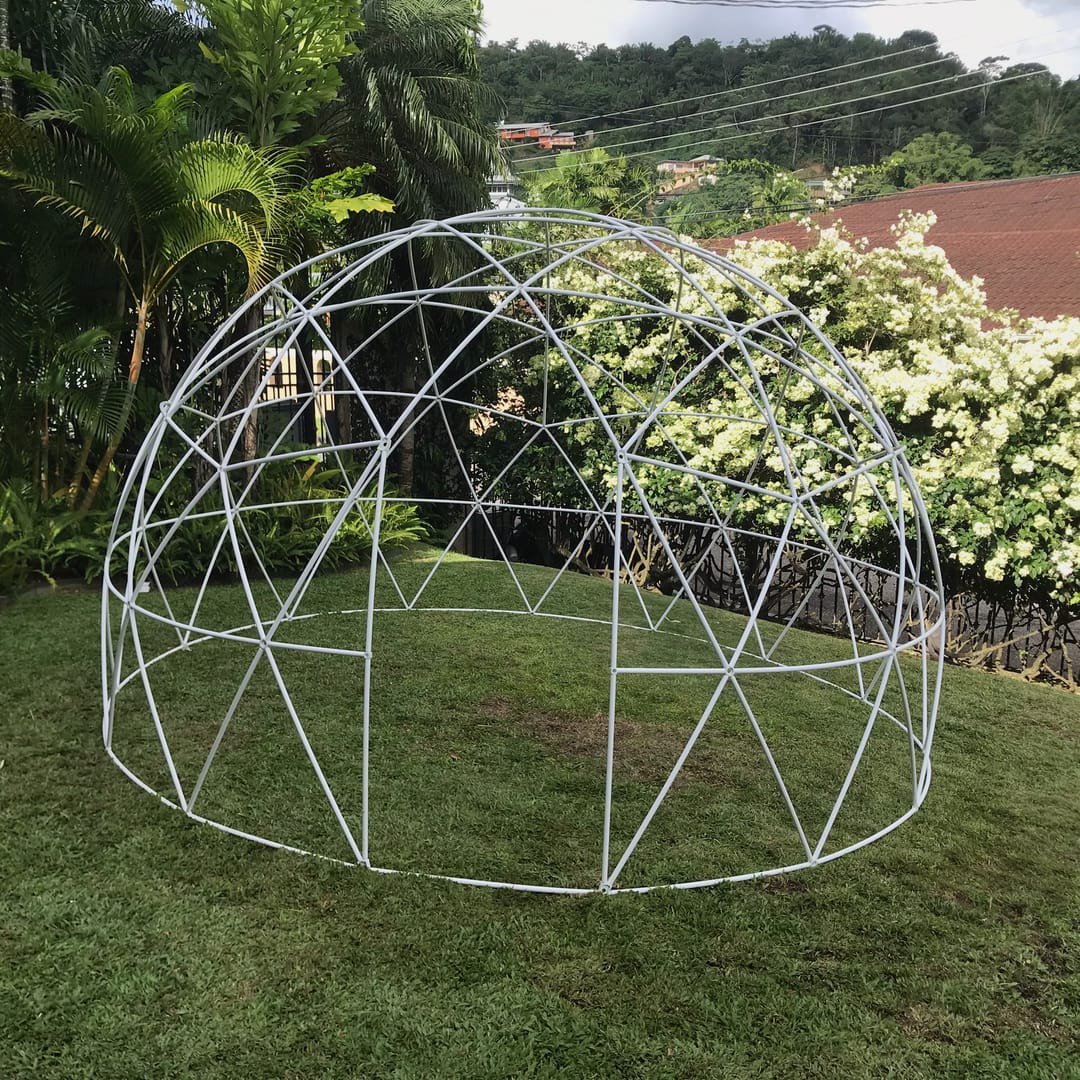 Geodesic Dome: An alternative to a traditional tent or canopy, this uncovered PVC dome works as a pop-up bar, branded zone, product display or booth.