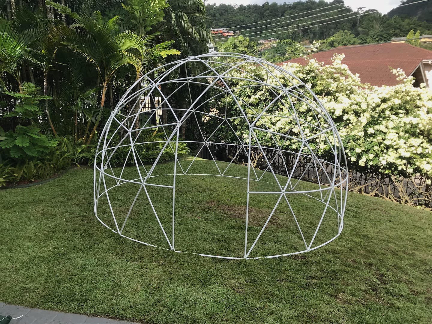 Geodesic Dome: An alternative to a traditional tent or canopy, this uncovered PVC dome works as a pop-up bar, branded zone, product display or booth.