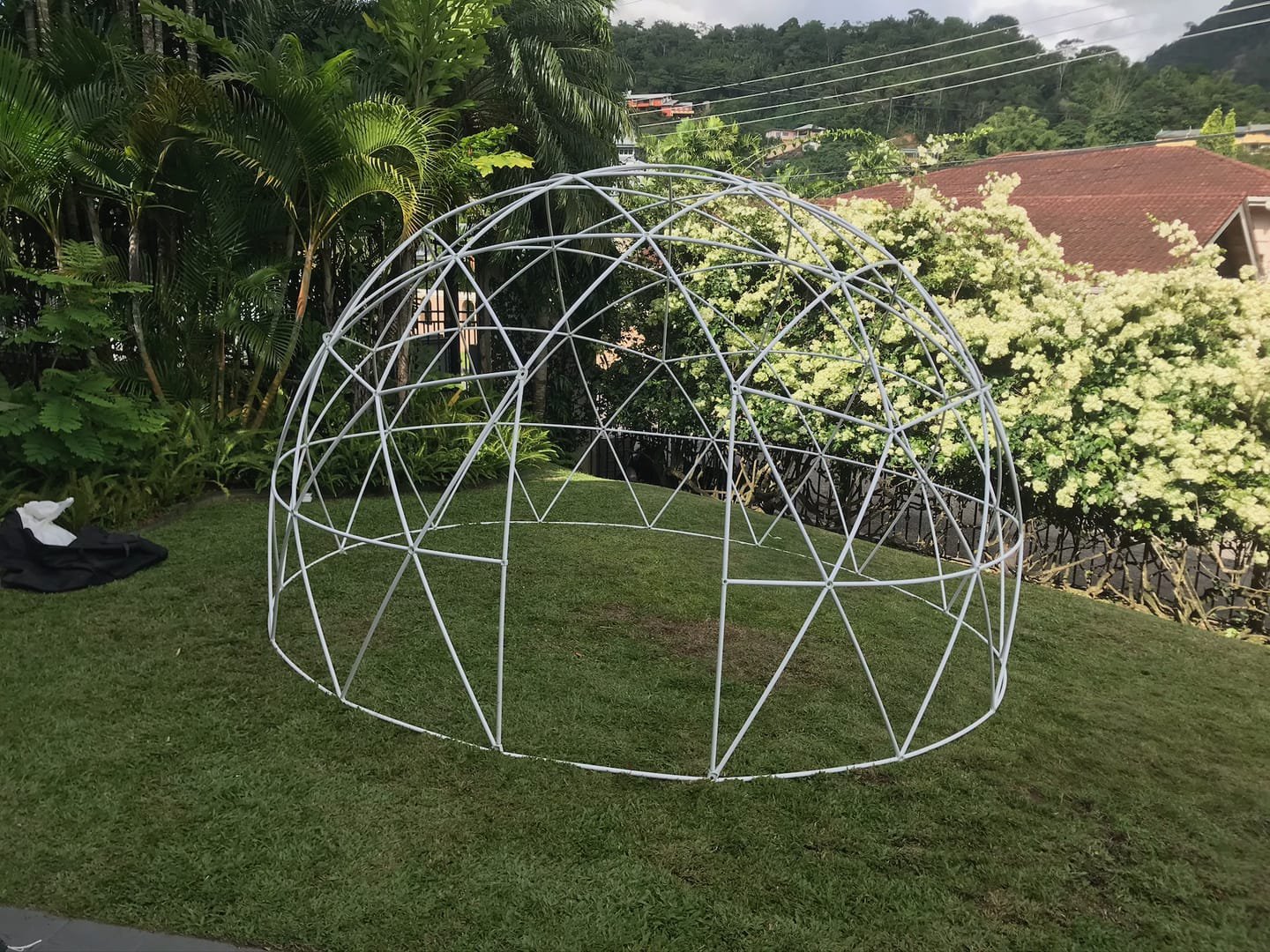 Geodesic Dome: An alternative to a traditional tent or canopy, this uncovered PVC dome works as a pop-up bar, branded zone, product display or booth.