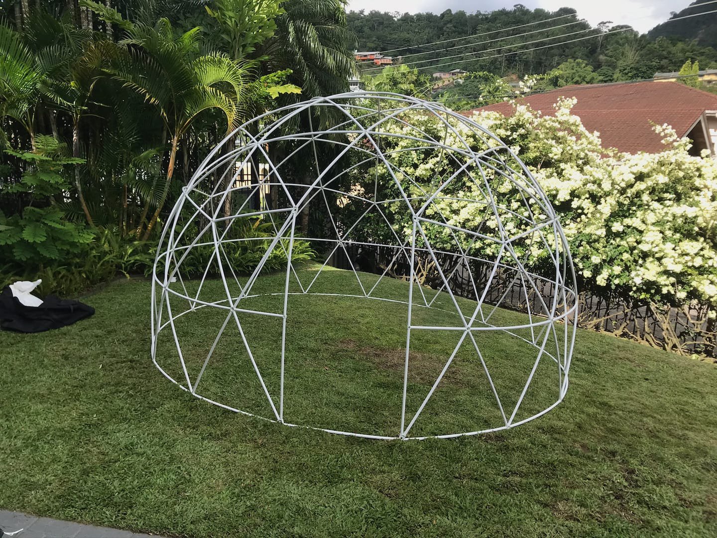 Geodesic Dome: An alternative to a traditional tent or canopy, this uncovered PVC dome works as a pop-up bar, branded zone, product display or booth.