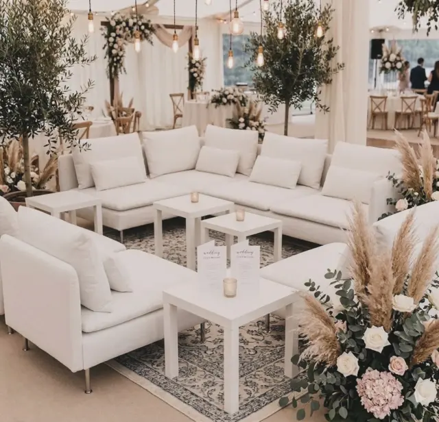 Soft neutrals, warm lights, and love in every detail 🤍✨